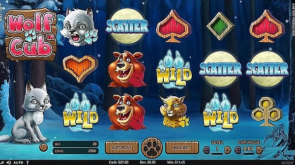 Wolf Cub slot free spins